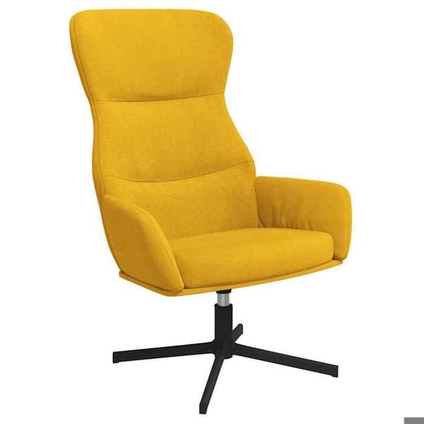 Maison Exclusive - Stol til afslapning i sennepsgul velour