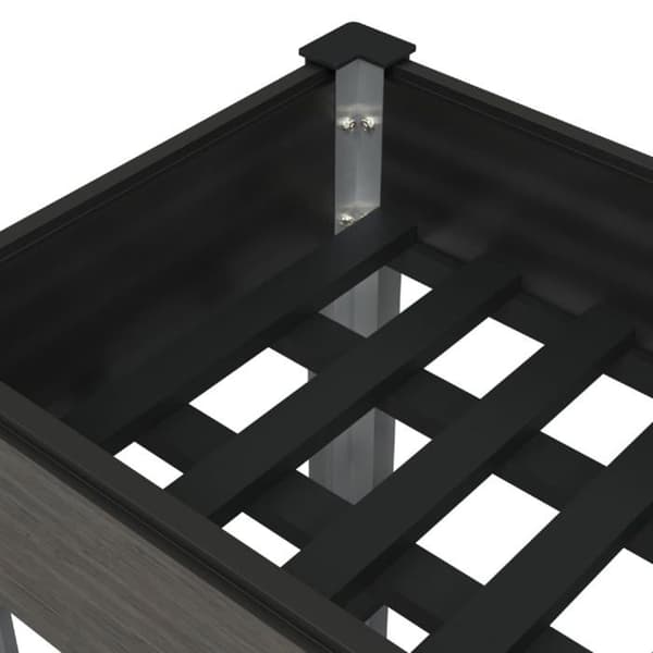 Maison Exclusive - Hævet havebed med hylde Grå 100x50x75 cm WPC Grå