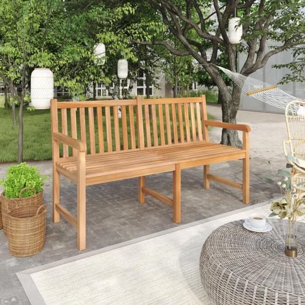 Maison Exclusive - Bänk för trädgård 150 cm Solid teakträ