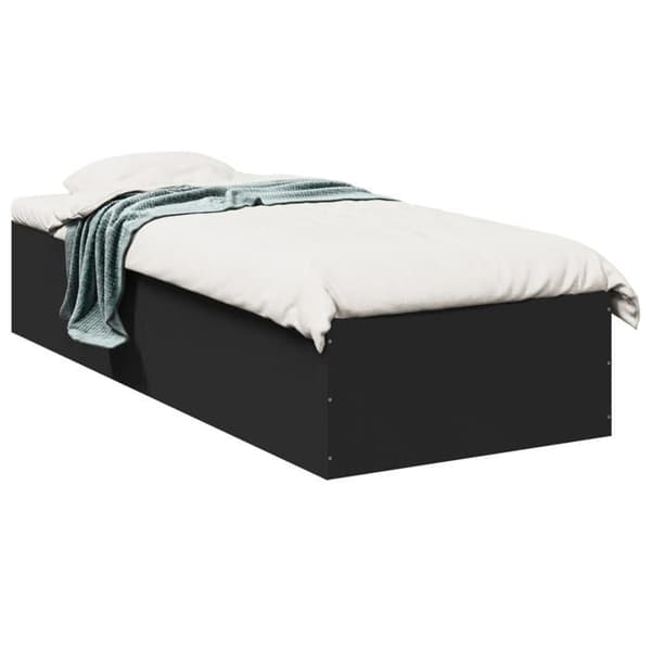 Maison Exclusive - Sengestel uden madras sort 100x200 cm Svart