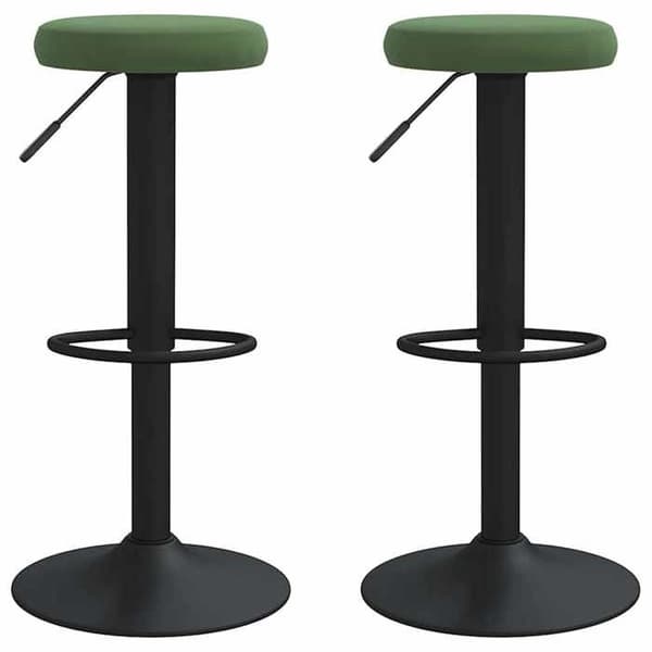 Maison Exclusive - Baarijakkarat 2 kpl tummanvihreä sametti