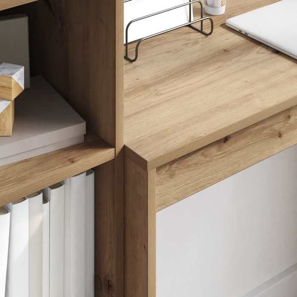 Maison Exclusive - Håndlavet egetræskontor 135,5 x 40 x 127 cm 2 stk. brun