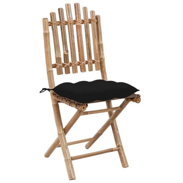 Havestole - EKSKLUSIVT HUS - Bambus - Sammenklappelige - Massiv bambus - 100% polyester puder