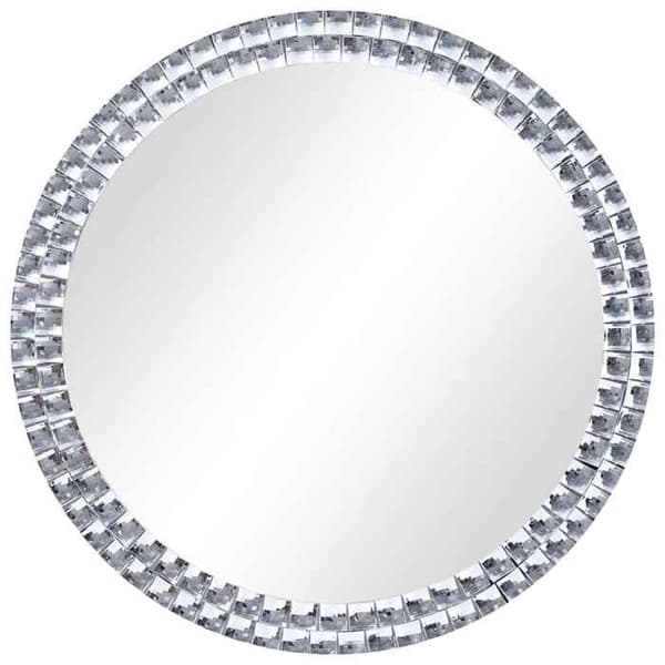 Maison Exclusive - Väggspegel 60 cm Härdat glas Silver