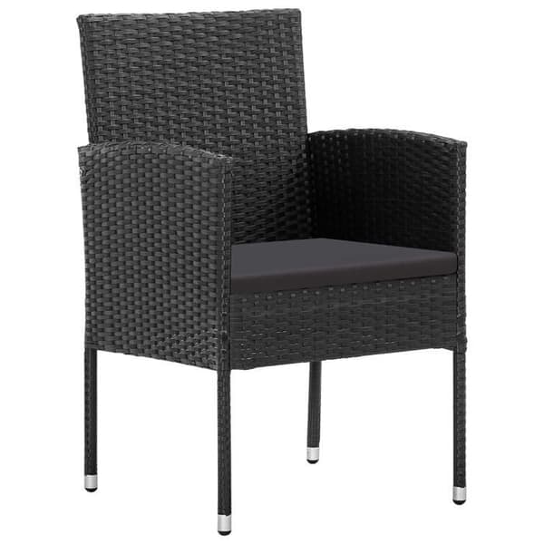 Maison Exclusive - Have spisebordssæt 5 stk Sort
