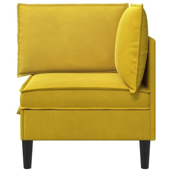 Maison Exclusive - Sofa med opbevaring Gul Velour