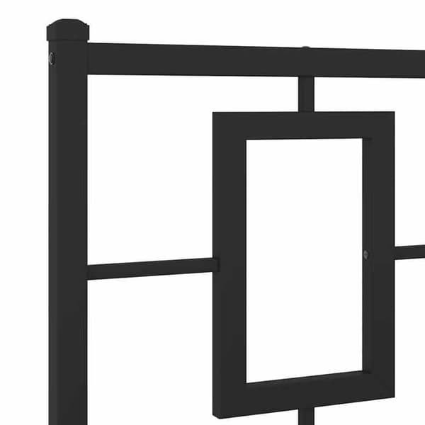 Maison Exclusive - Musta metallinen sängynpääty 193 cm Svart