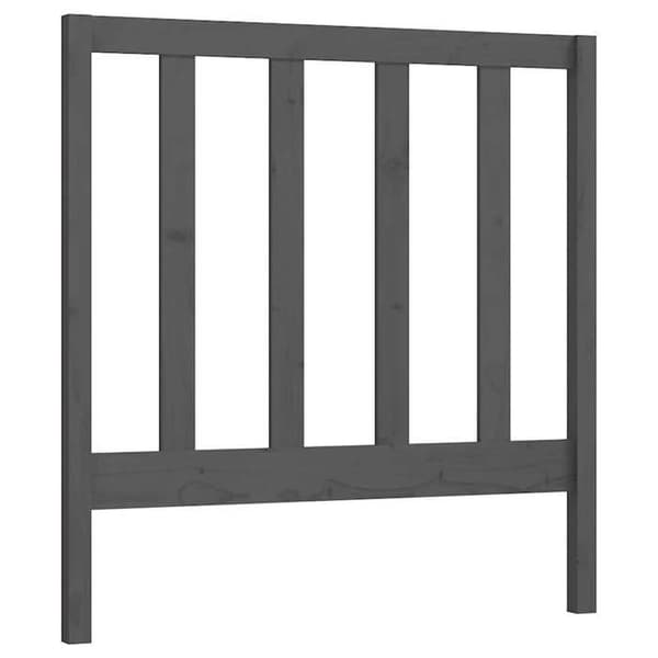 Maison Exclusive - Grå sänggavel 95x4x100 cm Massivt furu