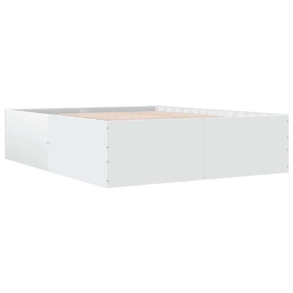 Maison Exclusive - Sängram utan madrass vit 150x200 cm