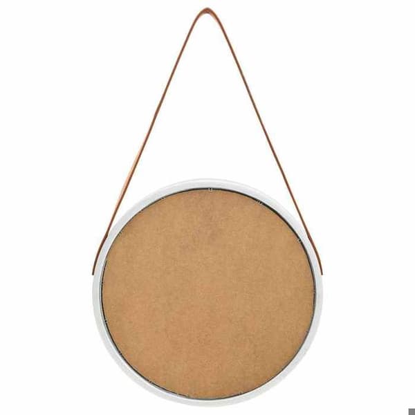 Maison Exclusive - Väggspegel med rem 40 cm Silver