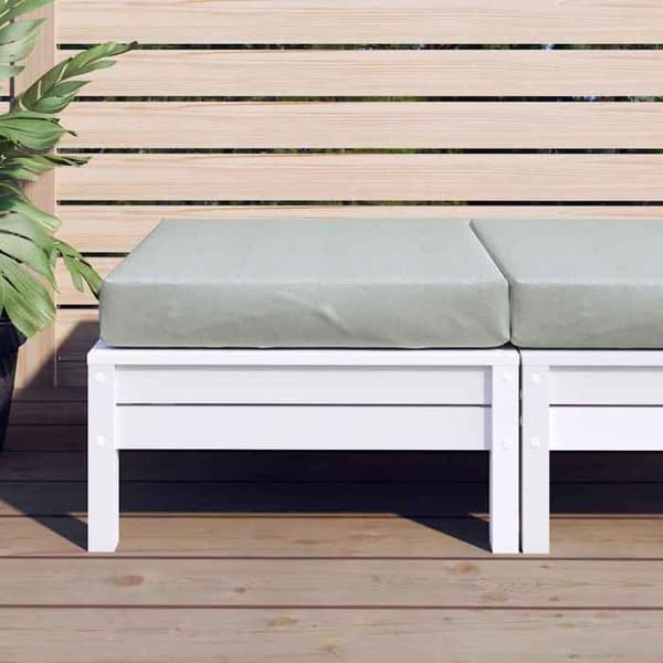 Maison Exclusive - Vaaleanharmaa sekoitekangaspatja 60x60x9,5 cm