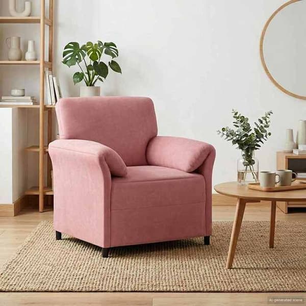 Maison Exclusive - 1-persons Sofa i Rosa Velour