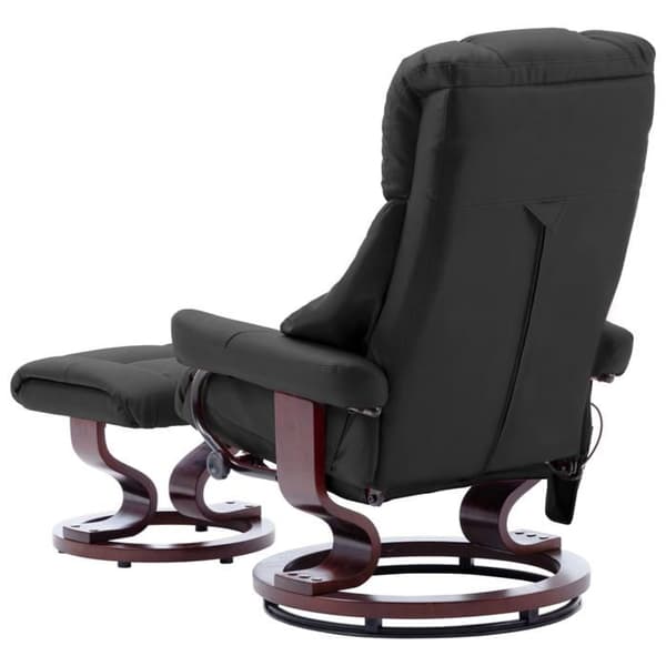 Maison Exclusive - Grå massagefåtölj i konstläder och böjd trä Grå