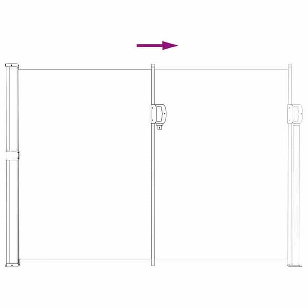 Maison Exclusive - Fällbar sidobutik 500 x 120 cm Polyester Rektangulär