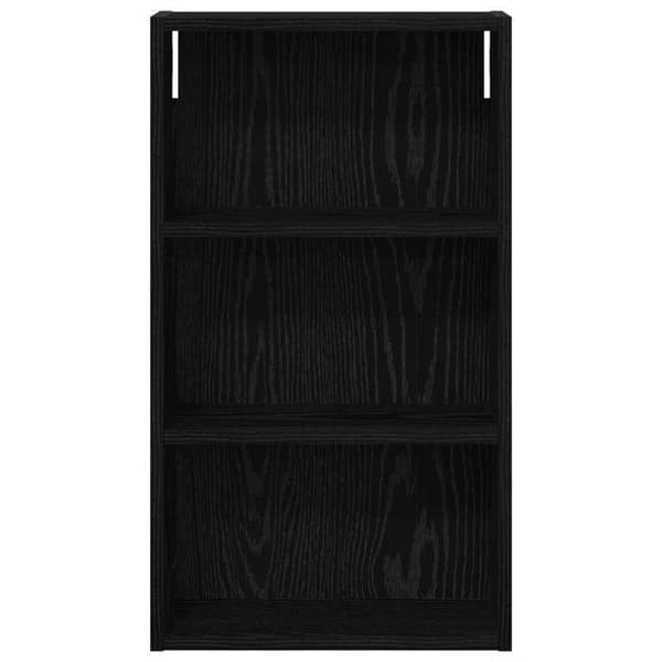 Maison Exclusive - Vægskab til badeværelse Sort Eg 40 x 14 x 70 cm