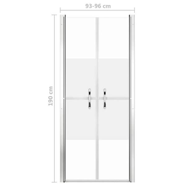 Maison Exclusive - Duschdörr ESG halvmatte 96x190 cm