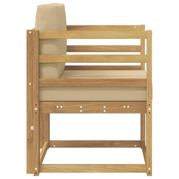 Maison Exclusive - Utomhussoffa Polyester Vit och Beige
