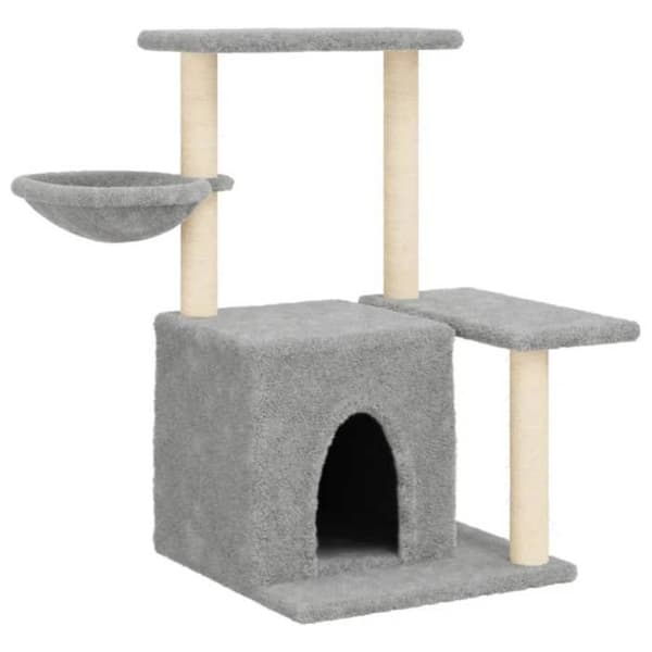 Maison Exclusive - Kattekradsetræ med sisal kløer Lys grå 83 cm Ljusgrått