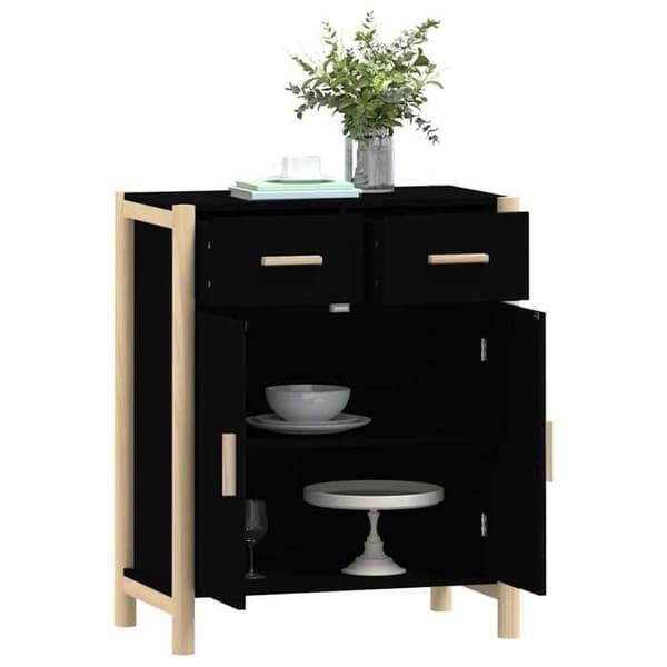 Maison Exclusive - Buffet Sort 62x38x75 cm Ingeniørtræ Svart