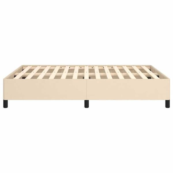 Sengestel - EKSKLUSIV HUS - Creme 140x190 cm - Polyesterstof - Lamelseng - Robuste ben Grädde
