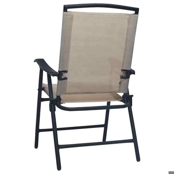 Maison Exclusive - Fällbara stolar 2 stycken Texilene Taupe Mol