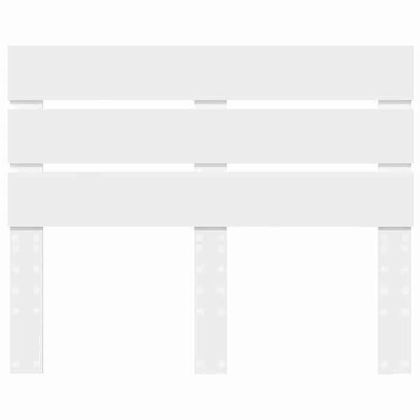 Hovedgærde - EKSKLUSIV HUS - Rektangulær - Hvid - Ingeniørtræ - Minimalistisk design Vit
