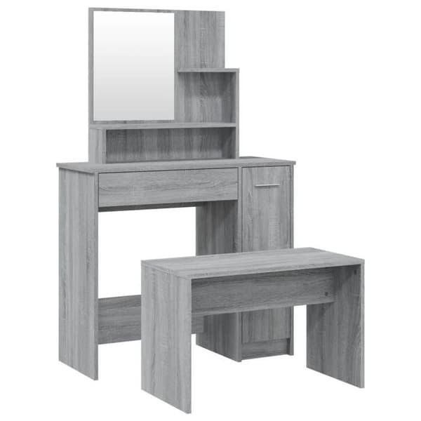 Maison Exclusive - Sonoma grå makeupbord sæt 86,5x35x136 cm Sonoma grå