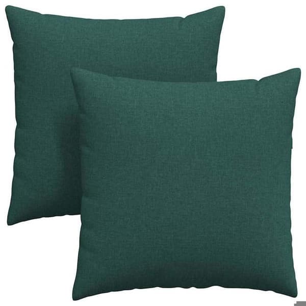 Maison Exclusive - Soffkuddar 2 st tyg Mörkgrön 80 x 80 cm