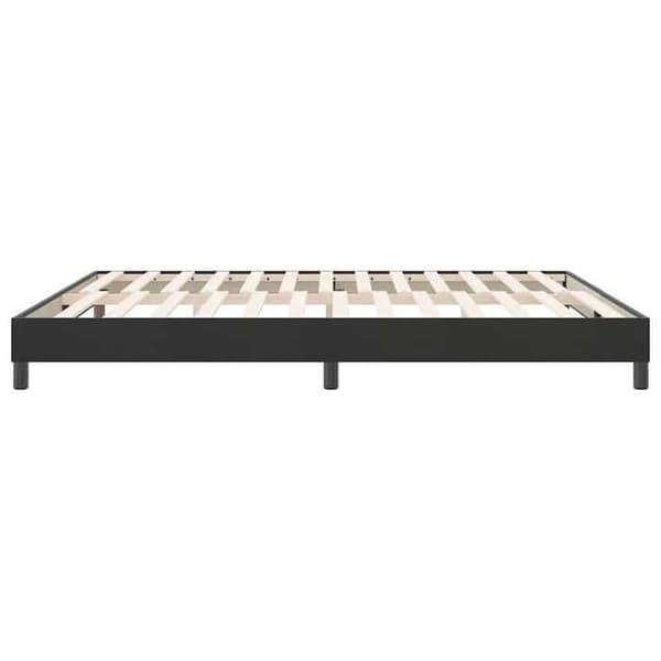Sengestel - EKSKLUSIV HUS - 180x220 cm - Velour - Sort - Lamelseng Svart