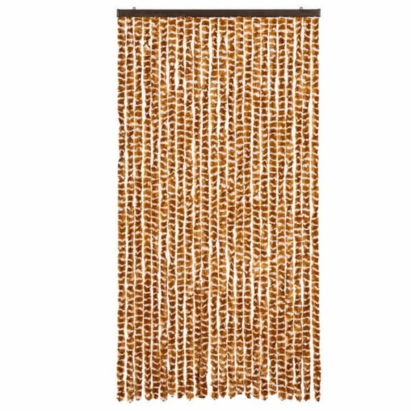 Maison Exclusive - Ocre og hvid myggenet 100x200 cm chenille