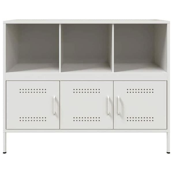 Maison Exclusive - Buffé vit 100,5x39x79 cm stål