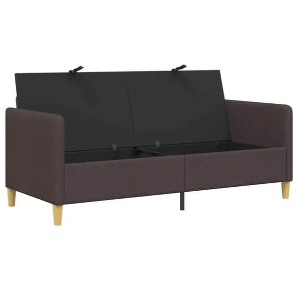 Maison Exclusive - Soffa med förvaring Mörkbrun 172 x 78 x 87 cm Polyester
