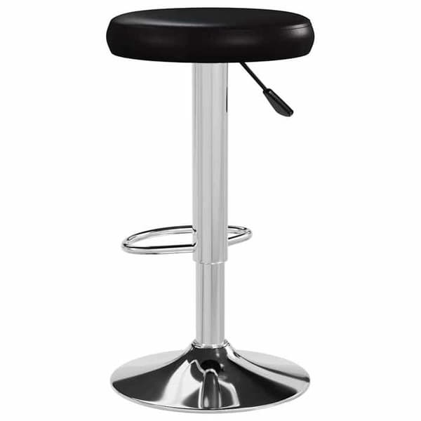 Maison Exclusive - Barstolar set om 2 svart konstläder