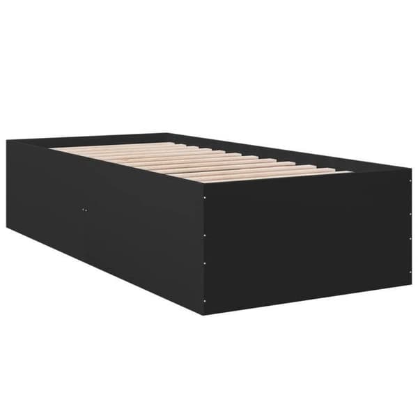 Maison Exclusive - Sengestel uden madras sort 75x190 cm Svart
