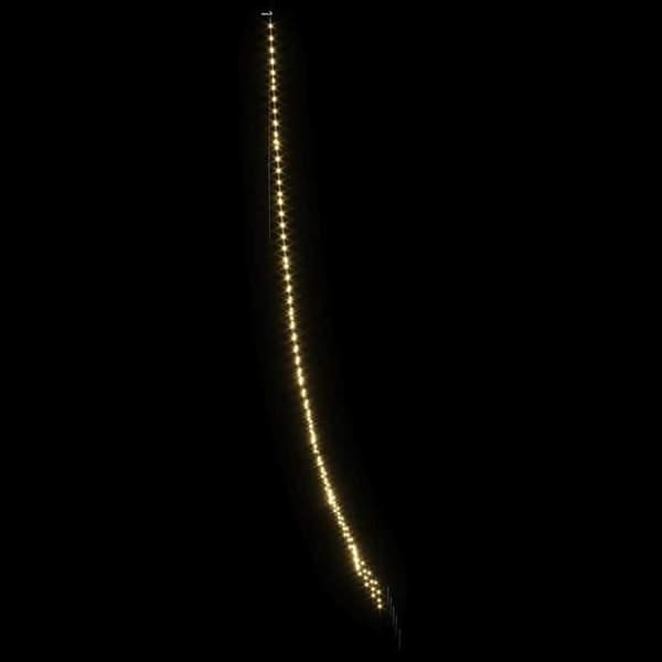 Juletræ - EKSKLUSIV HUS - 511 cm - Varm hvid - LED 8 tilstande - Stik til jorden Vit varm