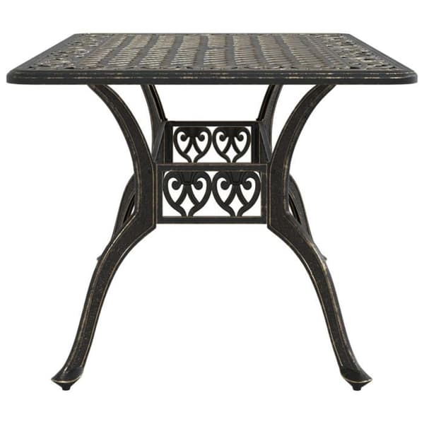 Maison Exclusive - Puutarhapöytä pronssi 150x90x72 cm valukaluste Brons
