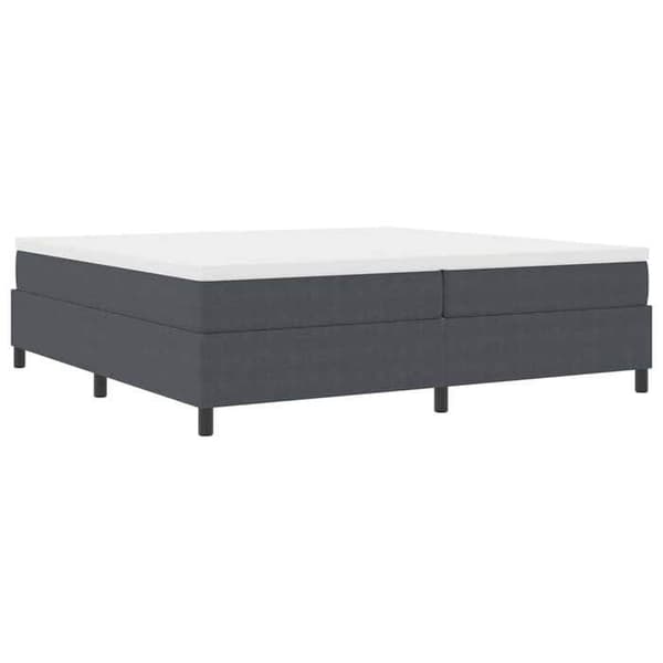 Maison Exclusive - Mörkgrå och vit resårmadrass 200 x 200 cm