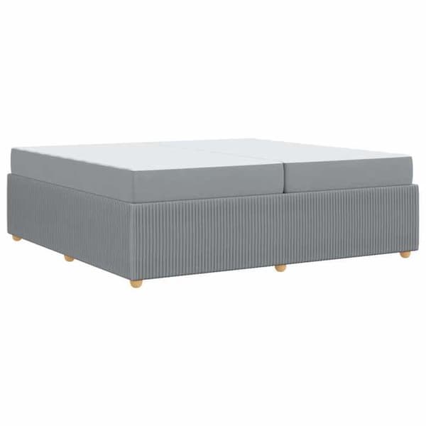 Maison Exclusive - Sängram Ljusgrå 200 x 200 cm tyg