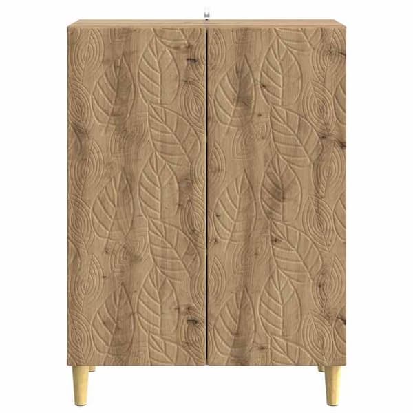 Maison Exclusive - Buffet i håndlavet egetræ 66 x 34,5 x 90 cm Ingeniørtræ
