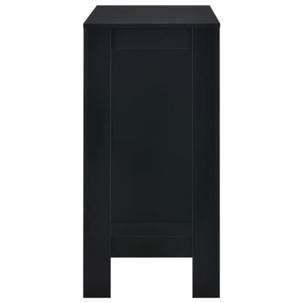 Maison Exclusive - Barbord med hylde Sort 110x50x103 cm