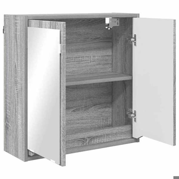 Maison Exclusive - Badeværelsesspejlskab Grå Sonoma 60 x 20 x 60 cm