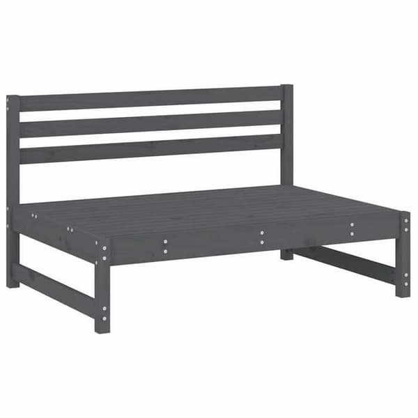 Maison Exclusive - Central soffa 120x80 cm grå massiv furu grå
