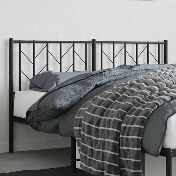 Maison Exclusive - Erstatnings hovedgærde i sort metal 150 cm