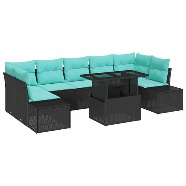 Maison Exclusive - 8-delars trädgårdsoffgrupp 7-sits
