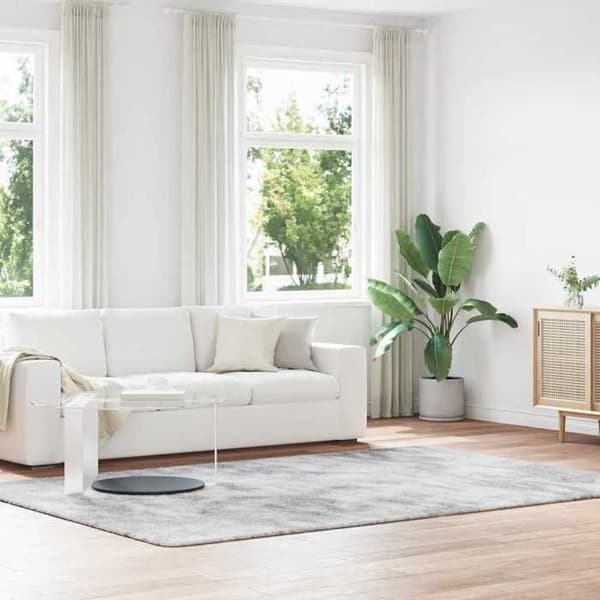 Maison Exclusive - Långhårig shaggy matta NAVARRA grå silver 200x290 cm