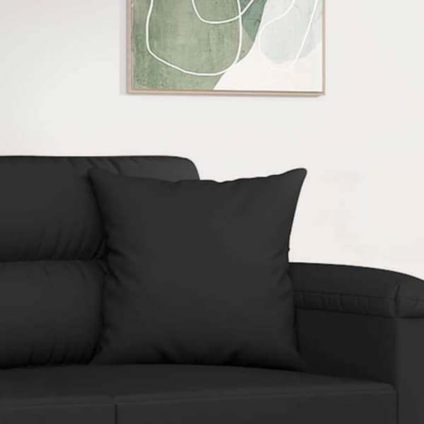 Maison Exclusive - Dekorative puder sæt af 2 Sort 40x40 cm Mikrofiber stof