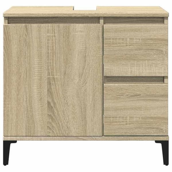 Maison Exclusive - Badrumsskåp ek sonoma 65x33x60 cm