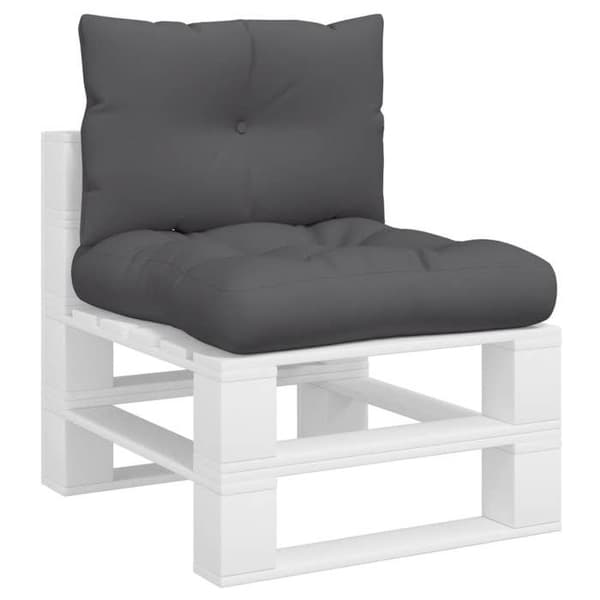 Maison Exclusive - Pallet puder sæt af 2 antracit stof