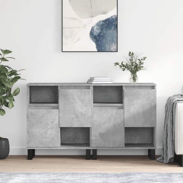 Sideboards - Grå - 2 dörrar - Konstruerat trä - 120x70x35 cm Grå