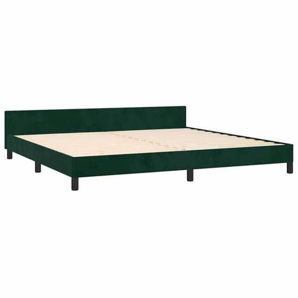 Maison Exclusive - Patja ilman runkoa tummanvihreä 200x200 cm sametti